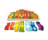 Деревянная рамка-вкладыш Разноцветные котята 7932