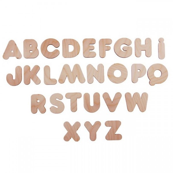 Деревянный Смайл Декор Английский алфавит А003