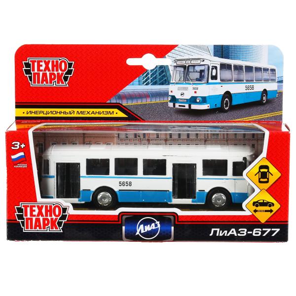 Модель SB-16-57-BL-WB Автобус Лиаз-677 Технопарк в коробке