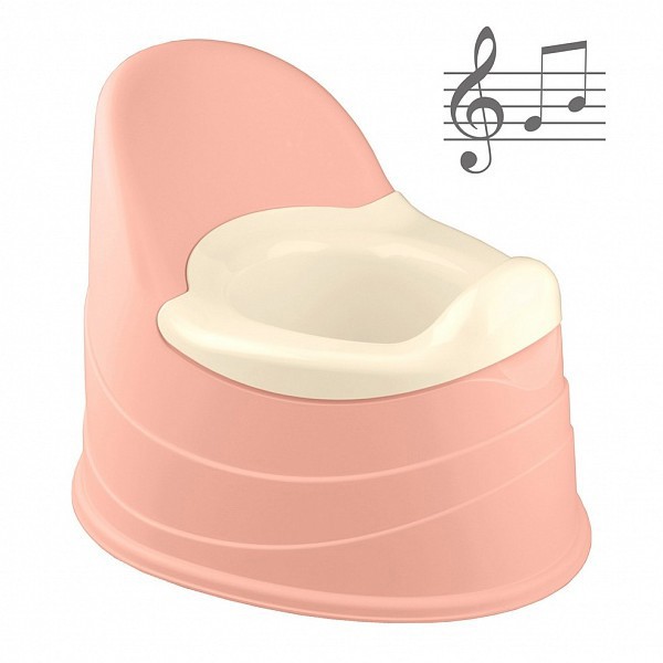 Горшок детский музыкальный светло-розовый 431300333                