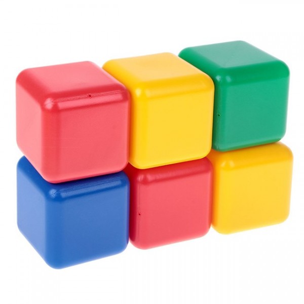 Набор кубиков 6 шт 12см 1930538
