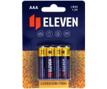 Батарейка Eleven SUPER AAA (LR03) алкалиновая, BC4  / цена за 1 шт / 301754 
