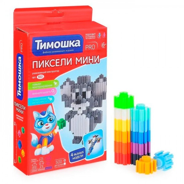 Конструктор Пиксели mini 500 деталей ТМ ТИМОШКА  