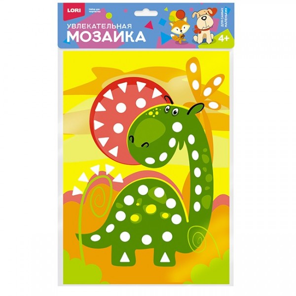 Набор для творчества Увлекательная мозаика (набор большой) Весёлый динозавр Км-014