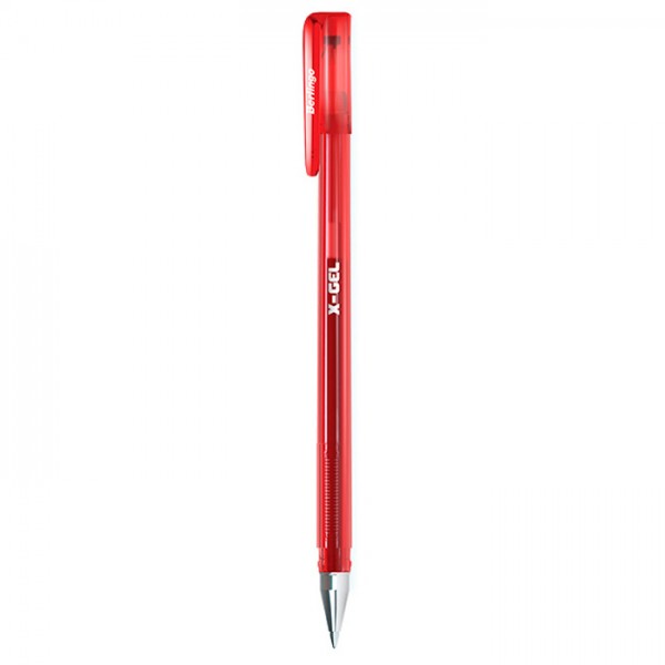 Ручка гелевая красный 0,5мм X-Gel СGр_50122 Berlingo