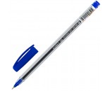 Ручка шарик синий масляная STAFF Basic OBP-306 игольчатый узел 0,7 мм, линия 0,35 мм 143009
