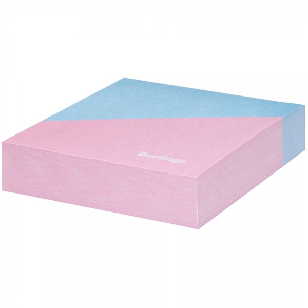 Блок для записей Berlingo Haze 8,5*8,5*2см, розовый/голубой, 200л. 298609