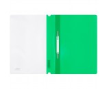 Папка-скоросшиватель пластик. СТАММ А4, 180мкм, зеленая с прозр. верхом 356764