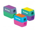 Точилка пластик ColorShift,  2 отверстия, контейнер 320757 Berlingo