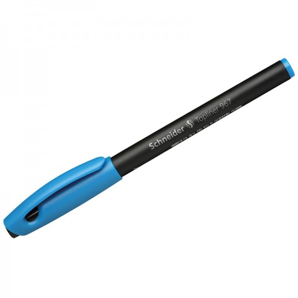 Ручка капиллярная голубая 0,4мм Schneider  Topliner 967 261036