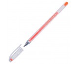 Ручка гелевая Crown Hi-Jell Color оранжевая  0,7мм 001968