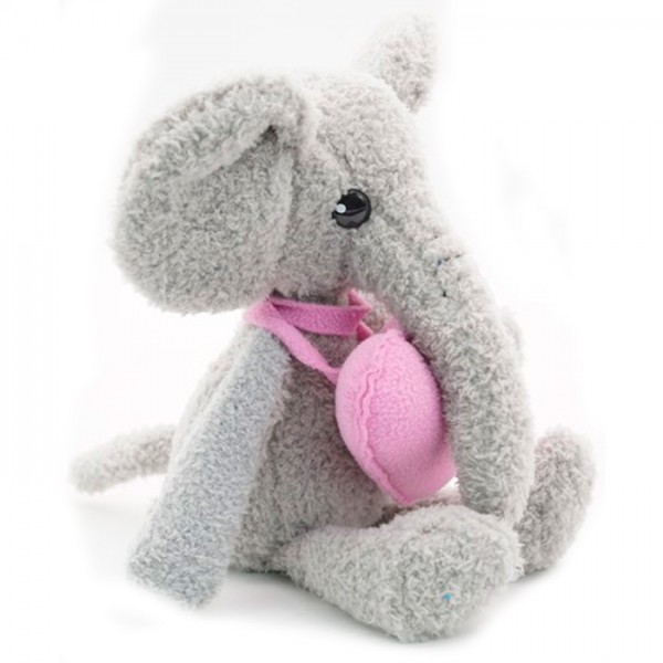 Мягкая игрушка Слоник Фауст младший с розовым сердцем  22 см 0892922-33