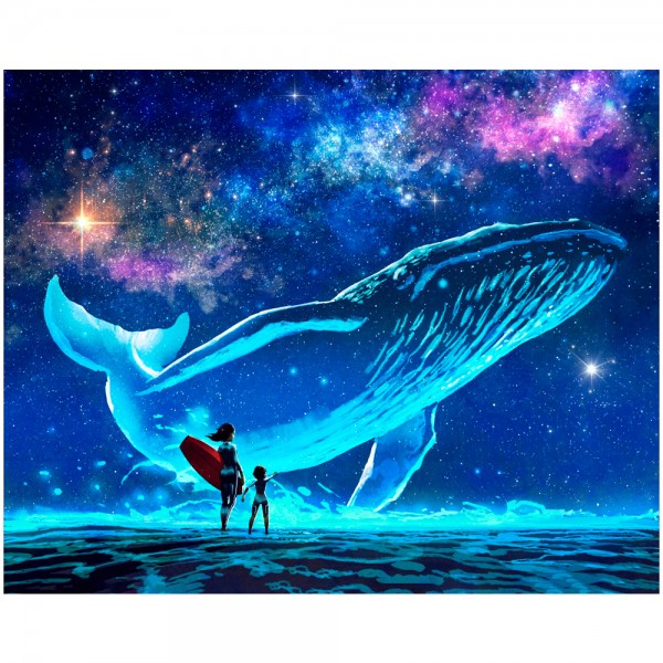 Набор для творчества Роспись по холсту Созвездие кита 40*50см ХК-6877